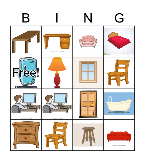 The house Bingo Card