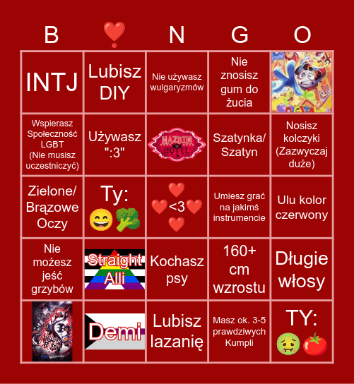 Wika's Bingo Card