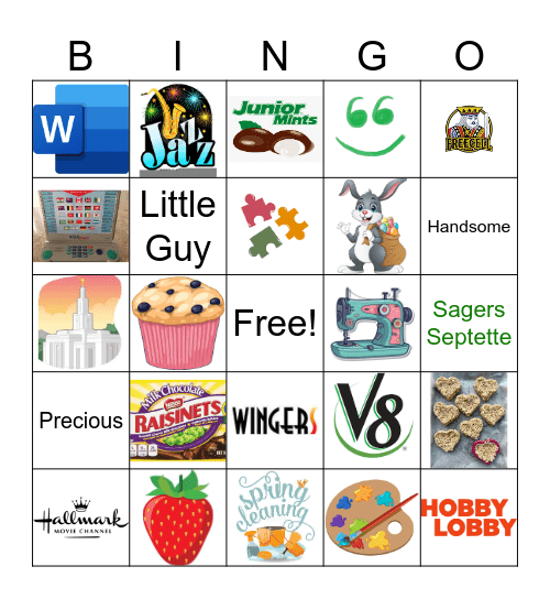 Mama Bingo Card