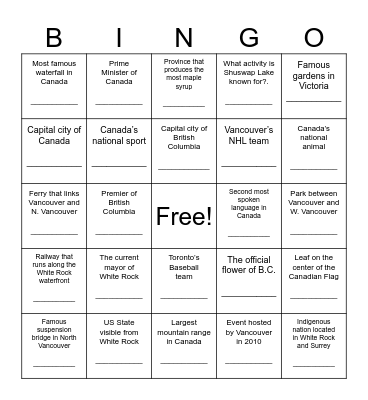 Savvy Seniors Workshop Bingo Card