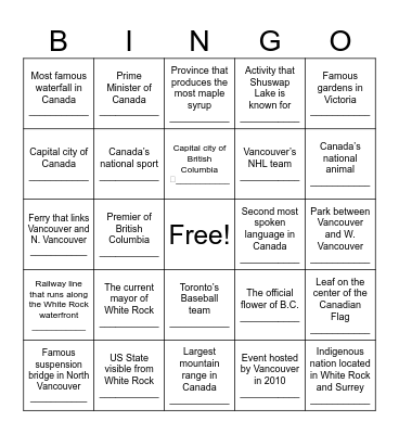 Savvy Seniors Workshop Bingo Card