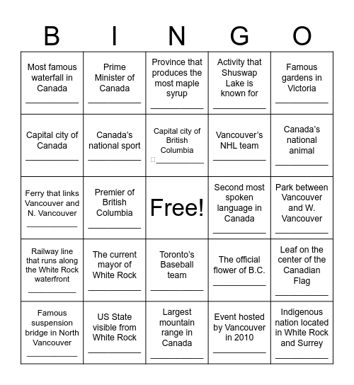 Savvy Seniors Workshop Bingo Card
