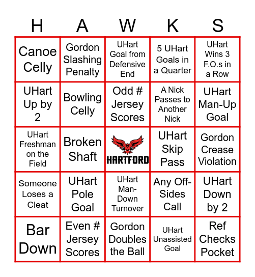 UHart, Baby!! Bingo Card
