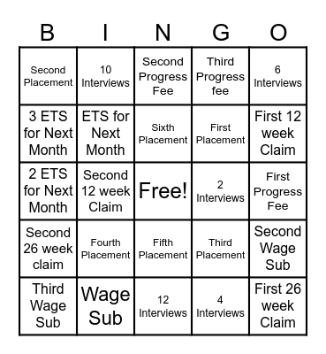 EC Bingo Championship! Bingo Card