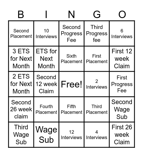 EC Bingo Championship! Bingo Card