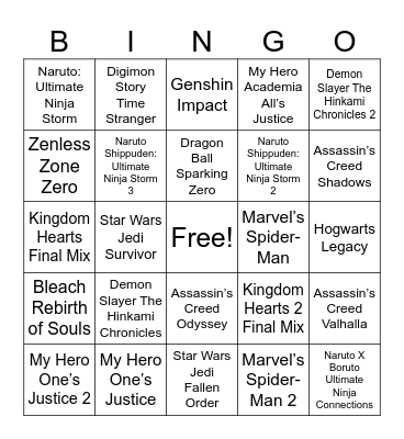 2026 PS Platinum Trophy Bingo Card