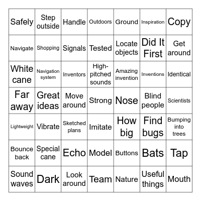 Bats Did It First Bingo Card