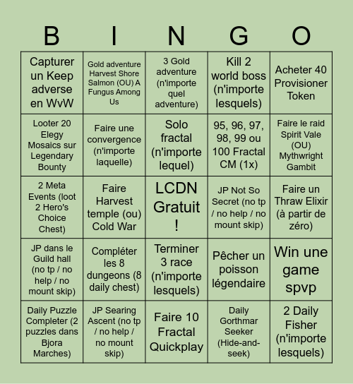 LCDN BINGO ! Bingo Card