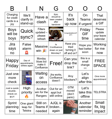 Power rangers Bingo Card