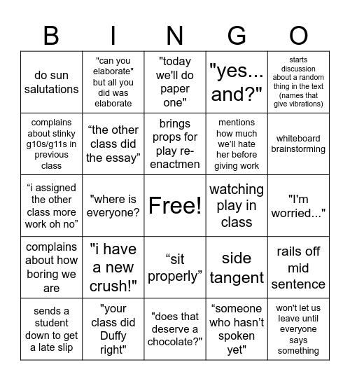 Shalini Jain Bingo Card