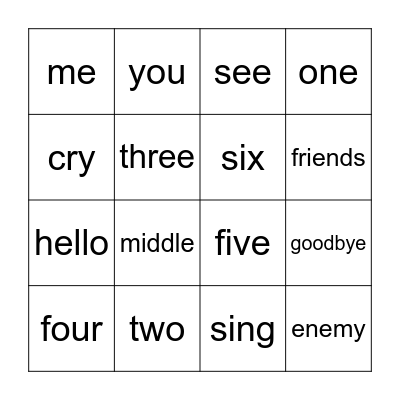 "Count on me" - Bruno Mars Bingo Card