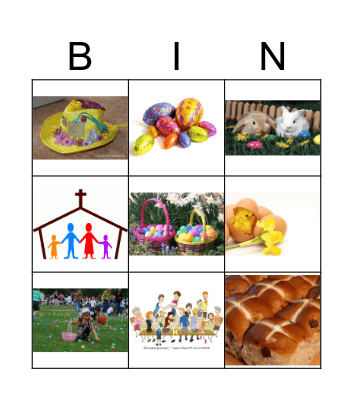 Easter Bingo Card