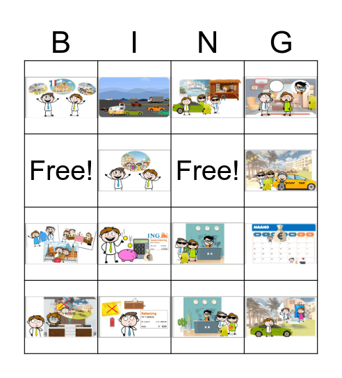 SD H.5 Vakantiegeld Bingo Card