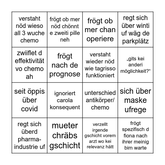 chantal bingo ✨ Bingo Card