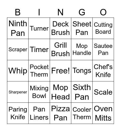Sales Bingo Card