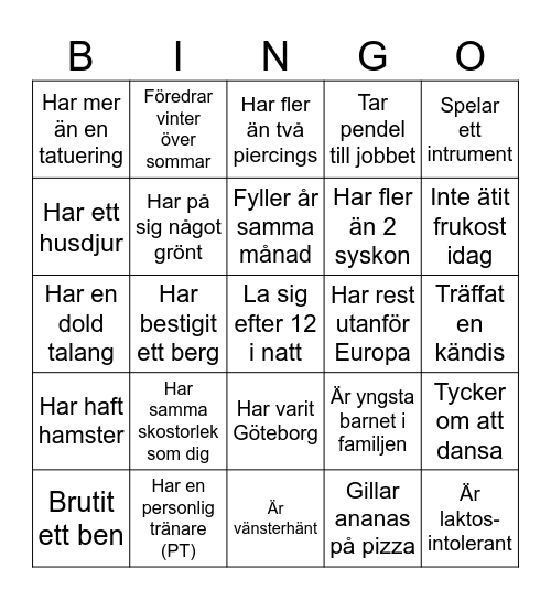Mingelbingo Card