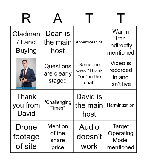 Red Ratt Bingo Card