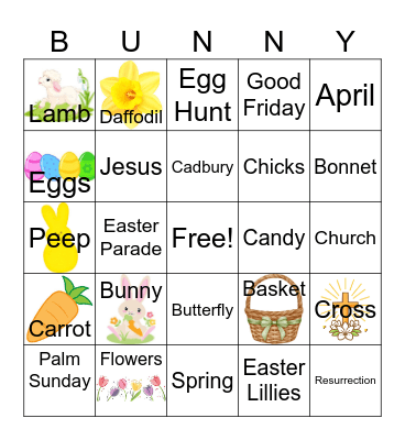 Easter Bingo! Bingo Card