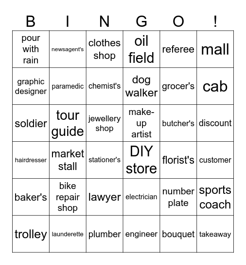 CA 4 ! Bingo Card