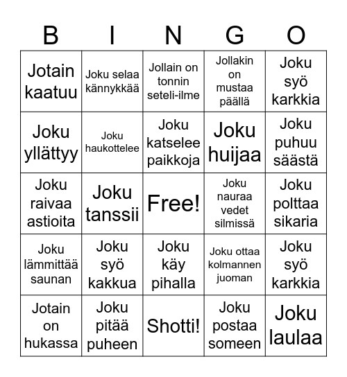 Leidit Landella-Bingo Card