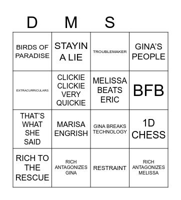 OFFICE Bingo Card