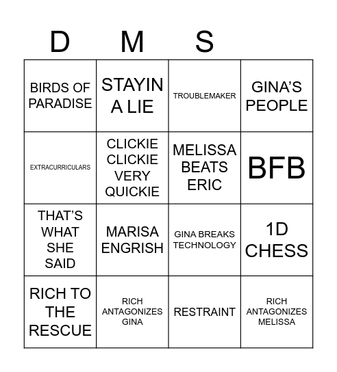 OFFICE Bingo Card