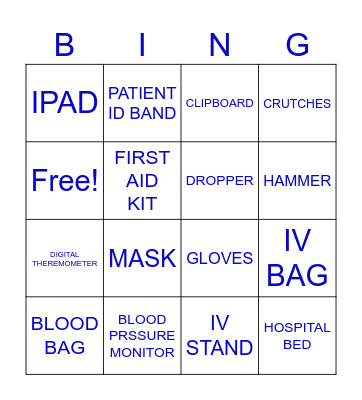 LIST 4 Bingo Card
