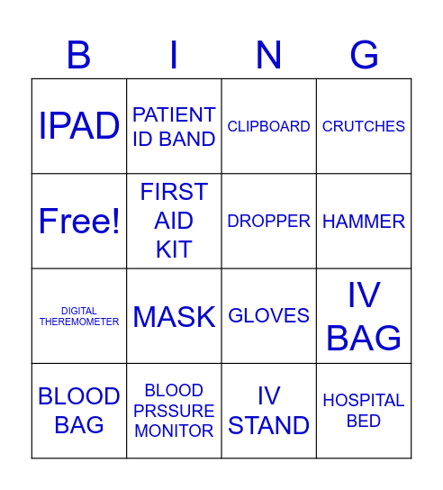 LIST 4 Bingo Card