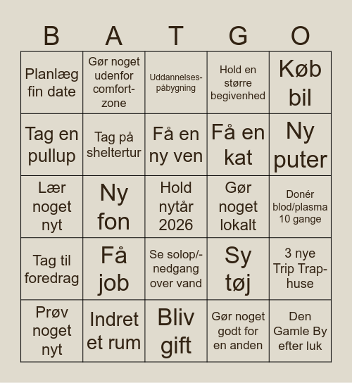 Batterbingo 2026 Bingo Card