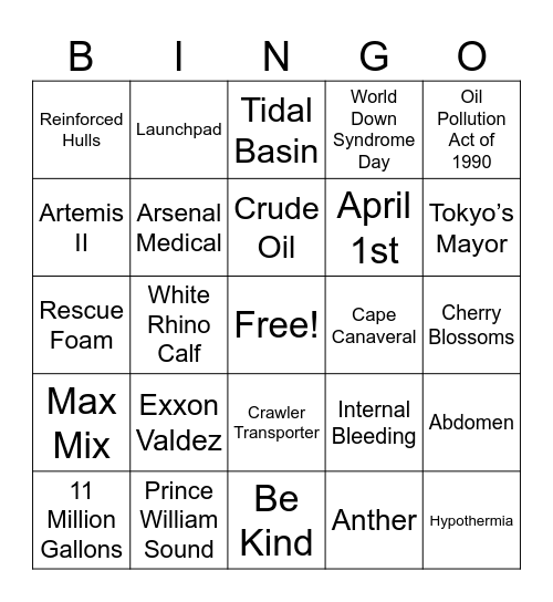 CNN 10 3/24/26 Bingo Card