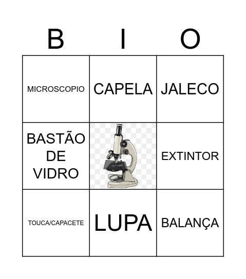 BINGO DA BIOSSEGURANÇA Bingo Card
