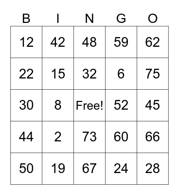 COMPASS HOUSE BINGO Card