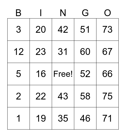 COMPASS HOUSE BINGO Card