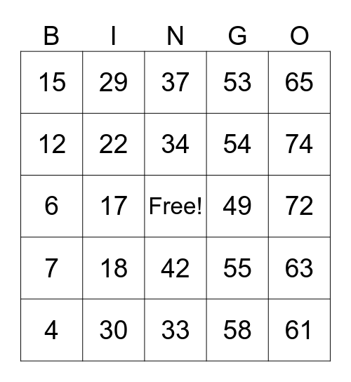 COMPASS HOUSE BINGO Card
