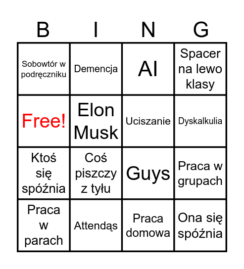 Angielski "C1/C2" Bingo Card