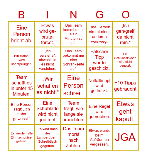 Beast of Berlin Bingo Card