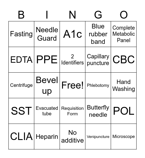 MAA-1600 WK 1-2 Bingo Card