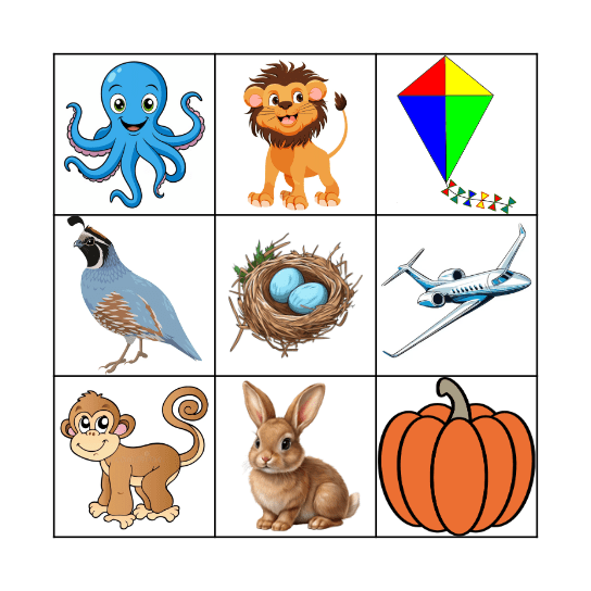 Alphabet Bingo Card
