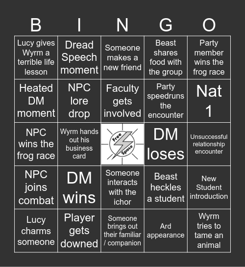 Strixhaven: A Curriculum of Chaos Ep.4: Frog's the Word Bingo Card