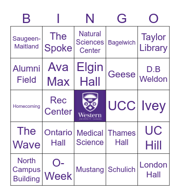 WESTERN BINGO Card