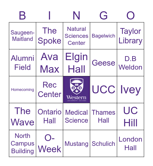 WESTERN BINGO Card