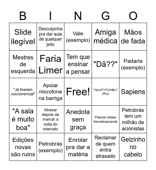 Direito Societário I - Forgioni e Ruy Bingo Card