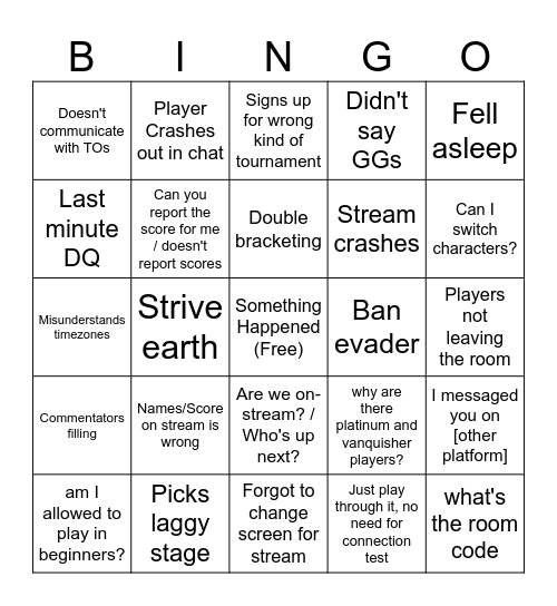 BAN TO Bingo Card