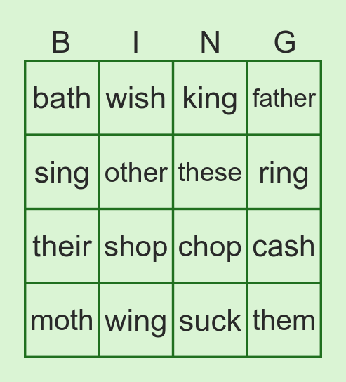 BINGO Card