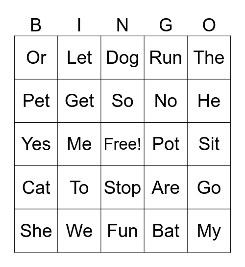 Groups BINGO Card