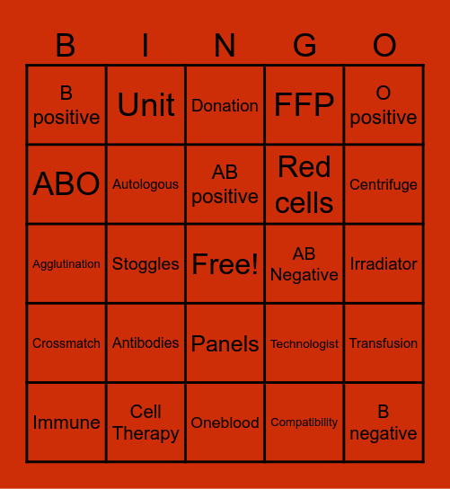 LAB WEEK BINGO Card
