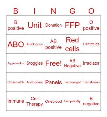 LAB WEEK BINGO Card