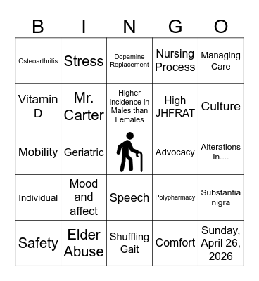 Interrelated Concepts Bingo Card