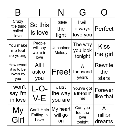 Tiara's Bridal Shower Bingo! Bingo Card