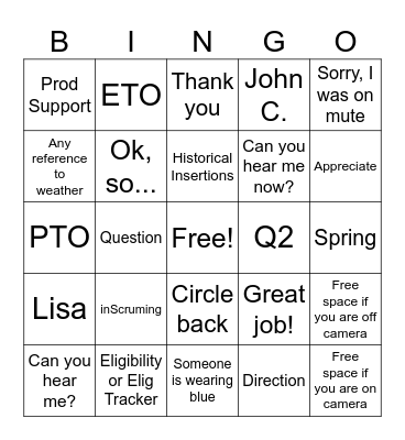inScruming Files Bingo Card